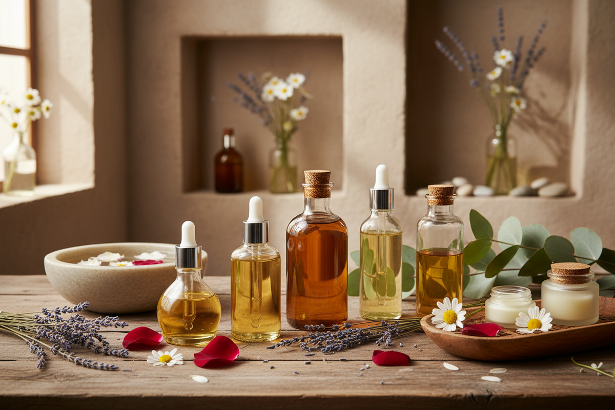 organic botanical oils in spa